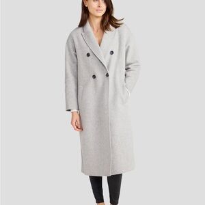 Elegant Gray Women's Trench Coat